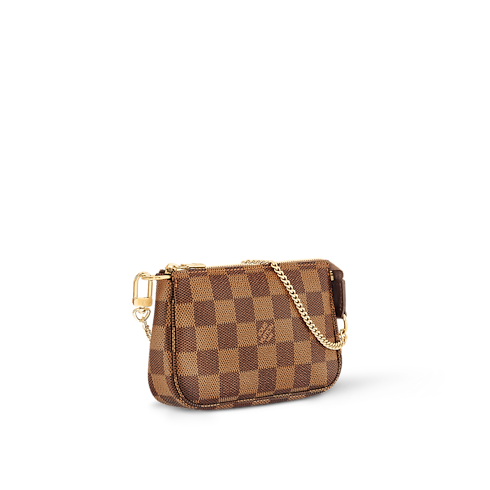 Pochette Accessoires Mini Toile Damier Ébène Femme Portefeuilles et petite maroquinerie Tous les portefeuilles et petite maroquinerie | LOUIS VUITTON (Zoom produit)