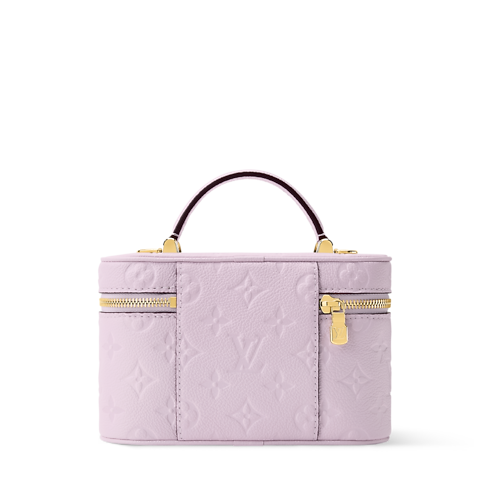 Pochette chaîne Vanity Cuir Monogram Empreinte Femme Portefeuilles et petite maroquinerie Portefeuille chaîne et micro sacs | LOUIS VUITTON (Zoom produit)