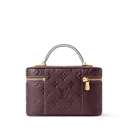Pochette chaîne Vanity Cuir Monogram Empreinte Femme Portefeuilles et petite maroquinerie Portefeuille chaîne et micro sacs | LOUIS VUITTON (Zoom produit)
