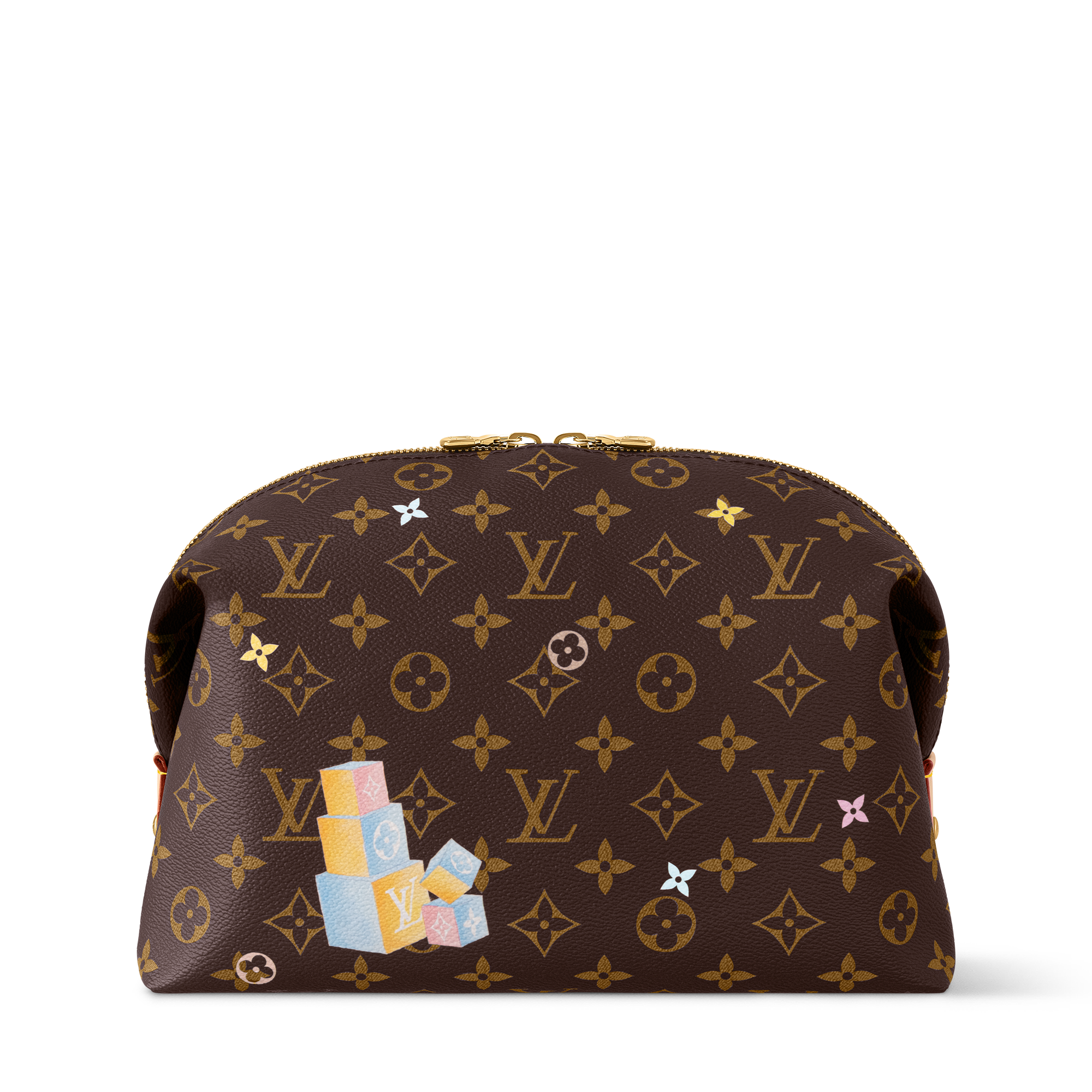 Pochette Cosmétique Artebene, Sunset, Petite, Fermeture éclair, Perlée, Motif Coucher De Soleil