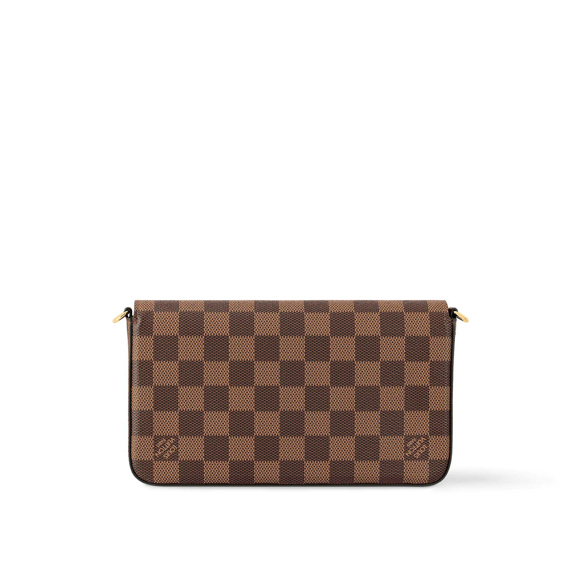 Pochette F�licie Toile Damier ?b�ne - Portefeuilles et petite maroquinerie  de luxe | Femme N40492 | LOUIS VUITTON