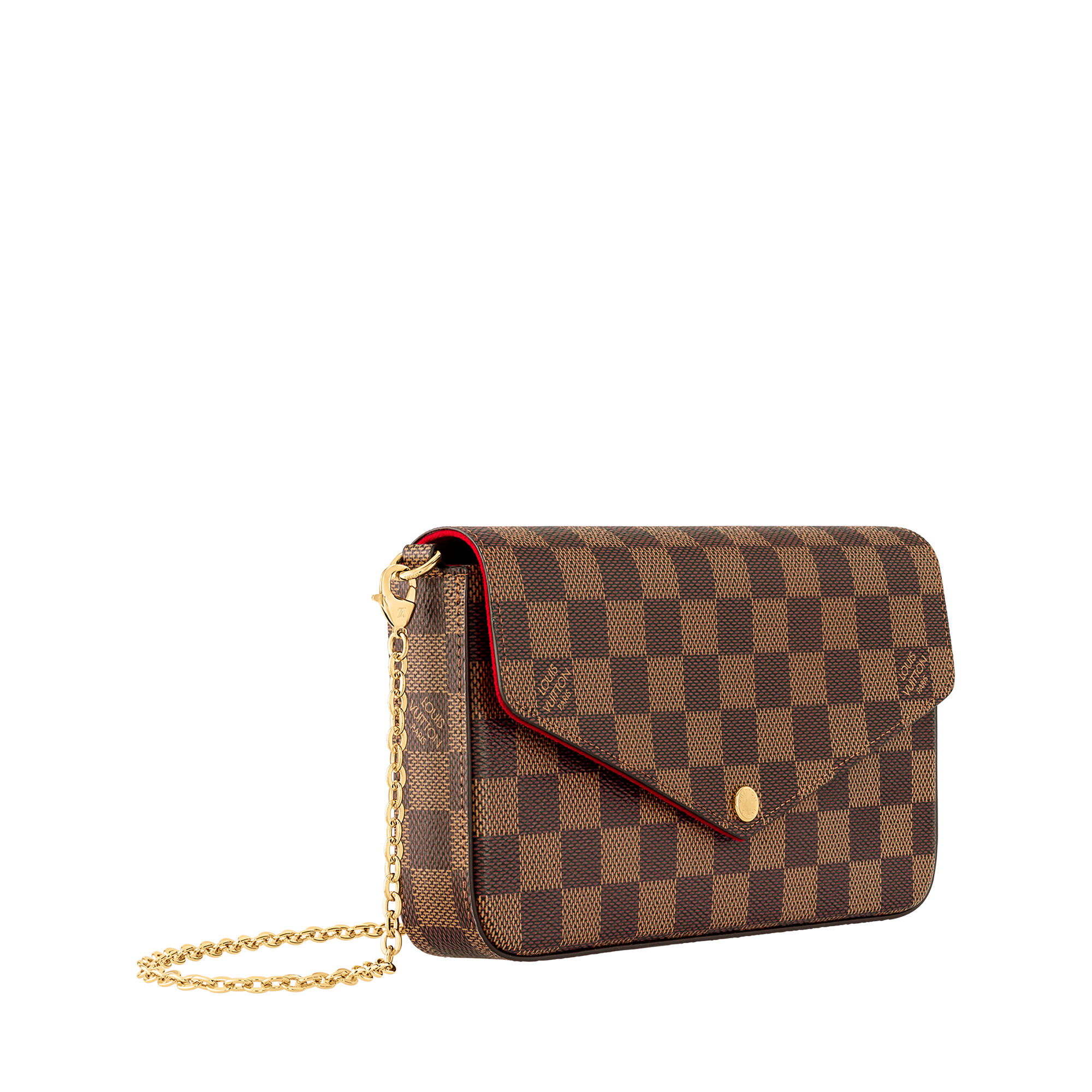 Pochette Félicie Toile Damier Ébène - Portefeuilles et petite maroquinerie  de luxe | Femme | LOUIS VUITTON