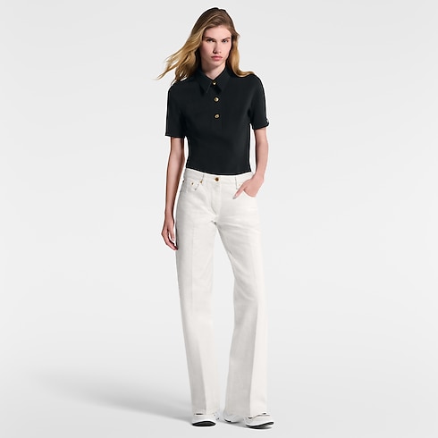 Polo en jersey technique Femme Prêt-à-porter Hauts | LOUIS VUITTON (Zoom produit)