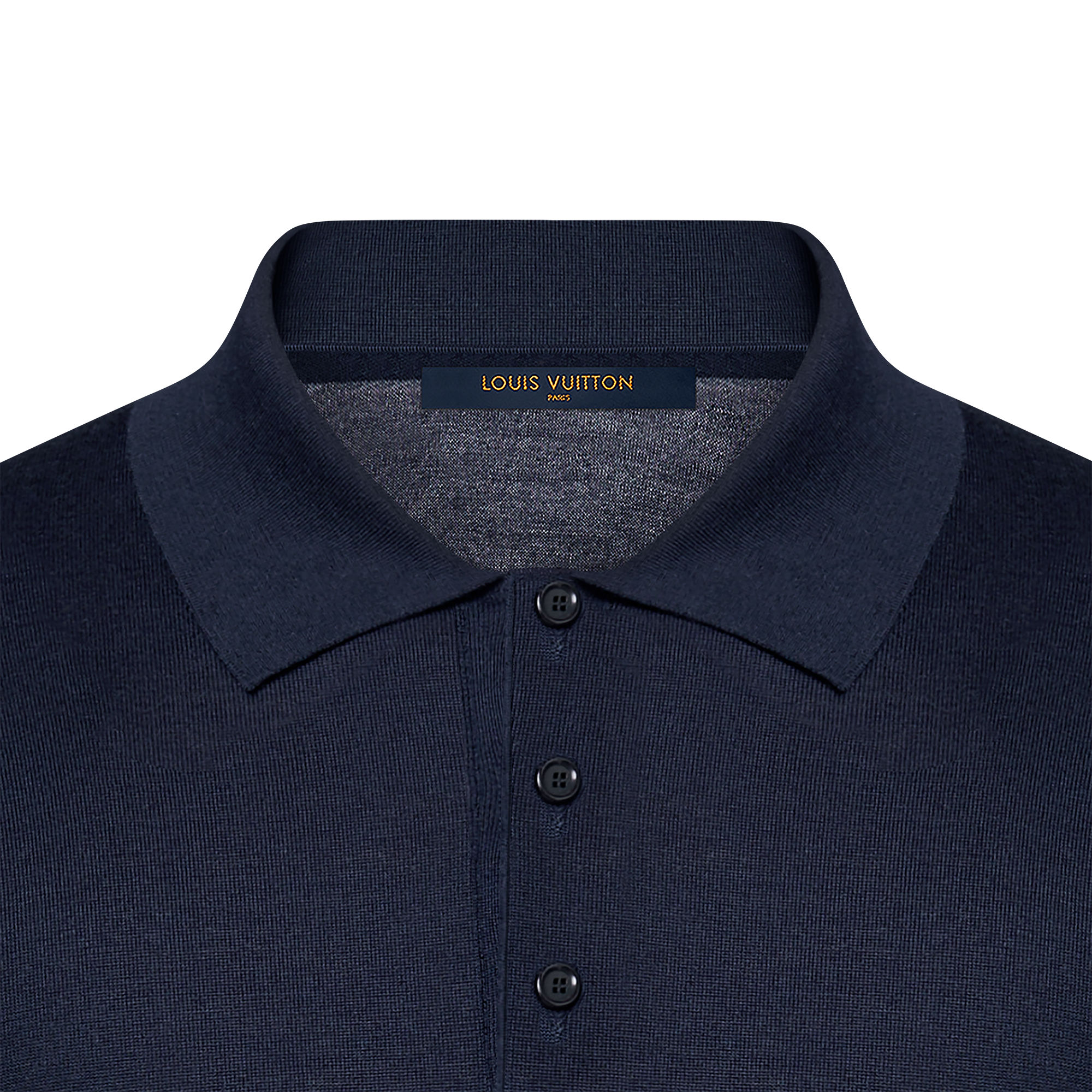 Polo manches longues en soie et cachemire  Homme Prêt-à-porter Maille et sweatshirts | LOUIS VUITTON (Zoom produit)