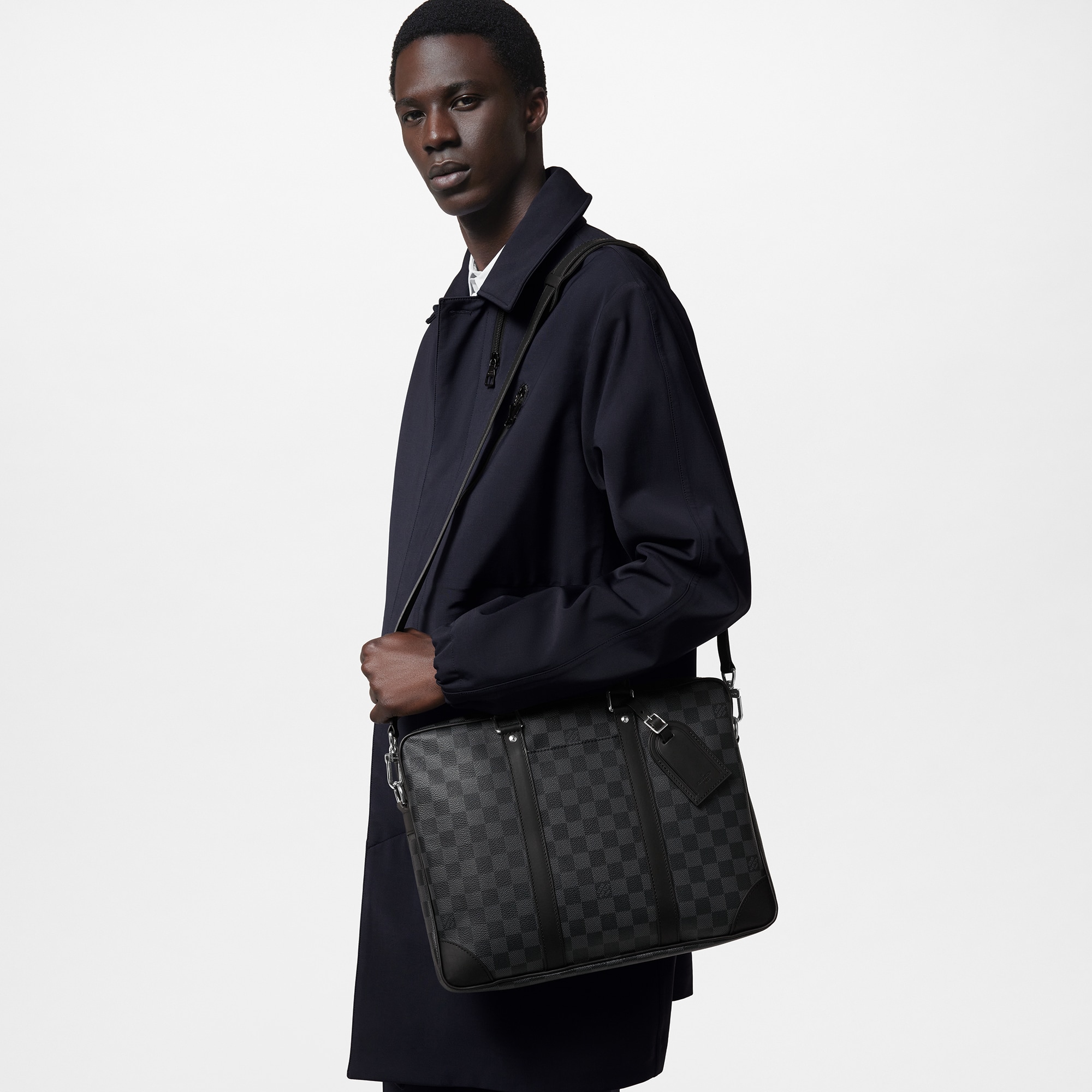 Porte-Documents Voyage NM Toile Damier Graphite Homme Sacs Toutes les collections | LOUIS VUITTON (Zoom produit)