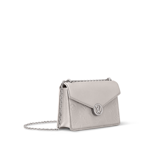 Portefeuille chaîne Rosy Cuir Monogram Empreinte Femme Portefeuilles et petite maroquinerie Pochettes et micro sacs | LOUIS VUITTON (Zoom produit)