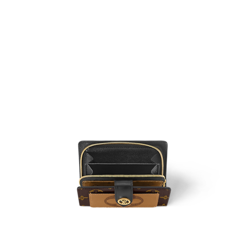 Portefeuille Juliette Toile Monogram Reverse Femme Portefeuilles et petite maroquinerie Tous les portefeuilles et petite maroquinerie | LOUIS VUITTON (Zoom produit)