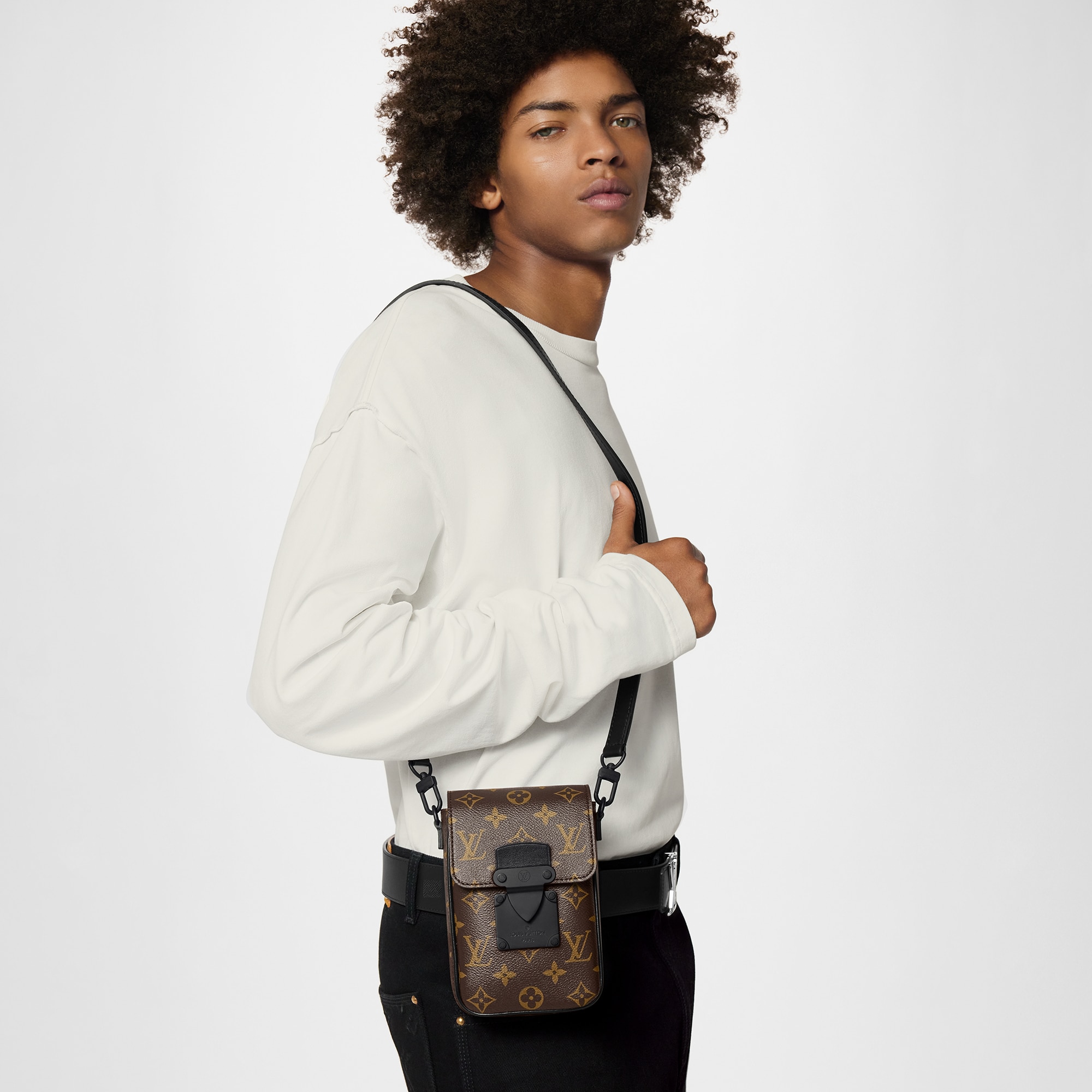 Portefeuille S-Lock Vertical Wearable Toile Monogram Macassar Homme Sacs Toutes les collections | LOUIS VUITTON (Zoom produit)