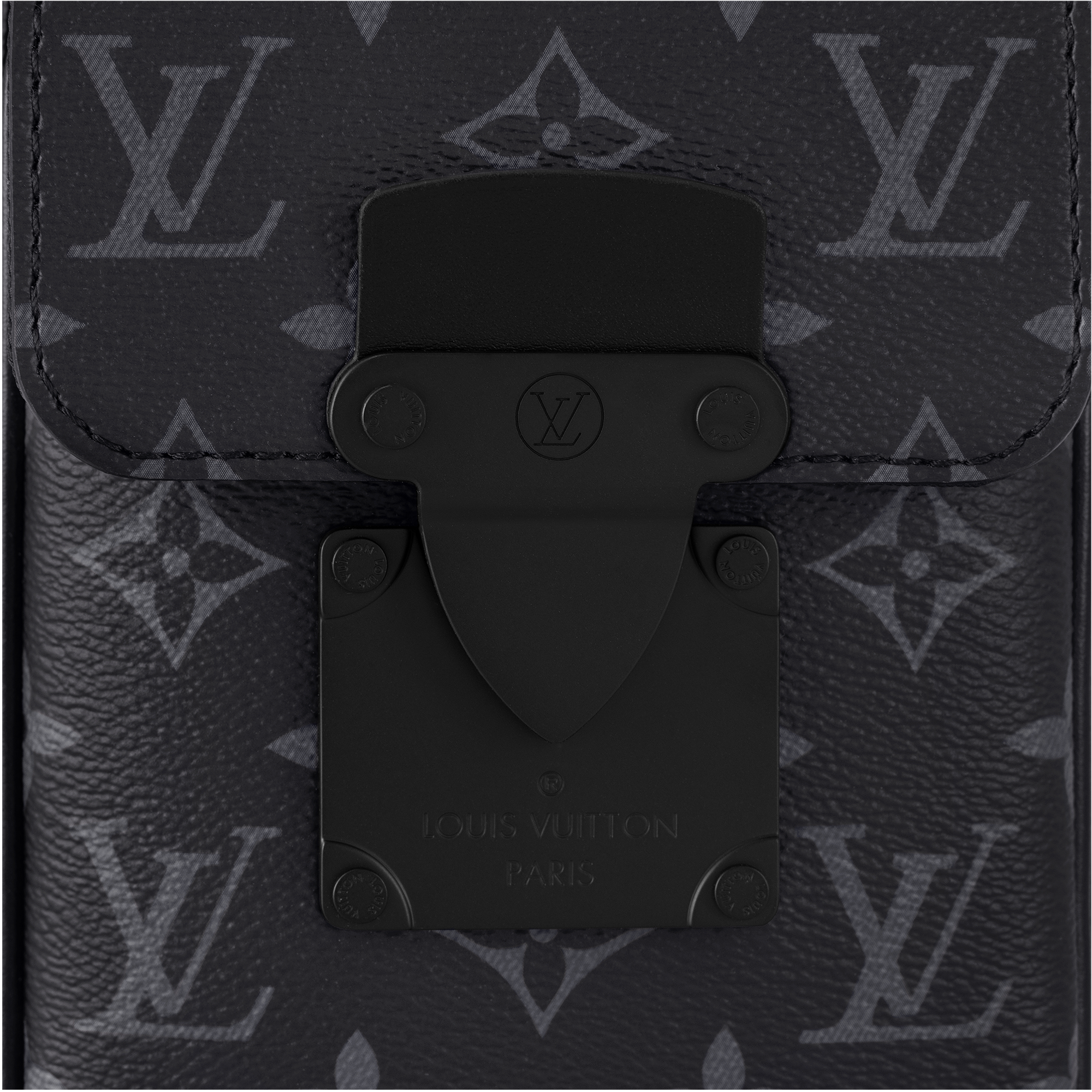 Portefeuille S-Lock Vertical Wearable Monogram Eclipse Homme Sacs Toutes les collections | LOUIS VUITTON (Zoom produit)