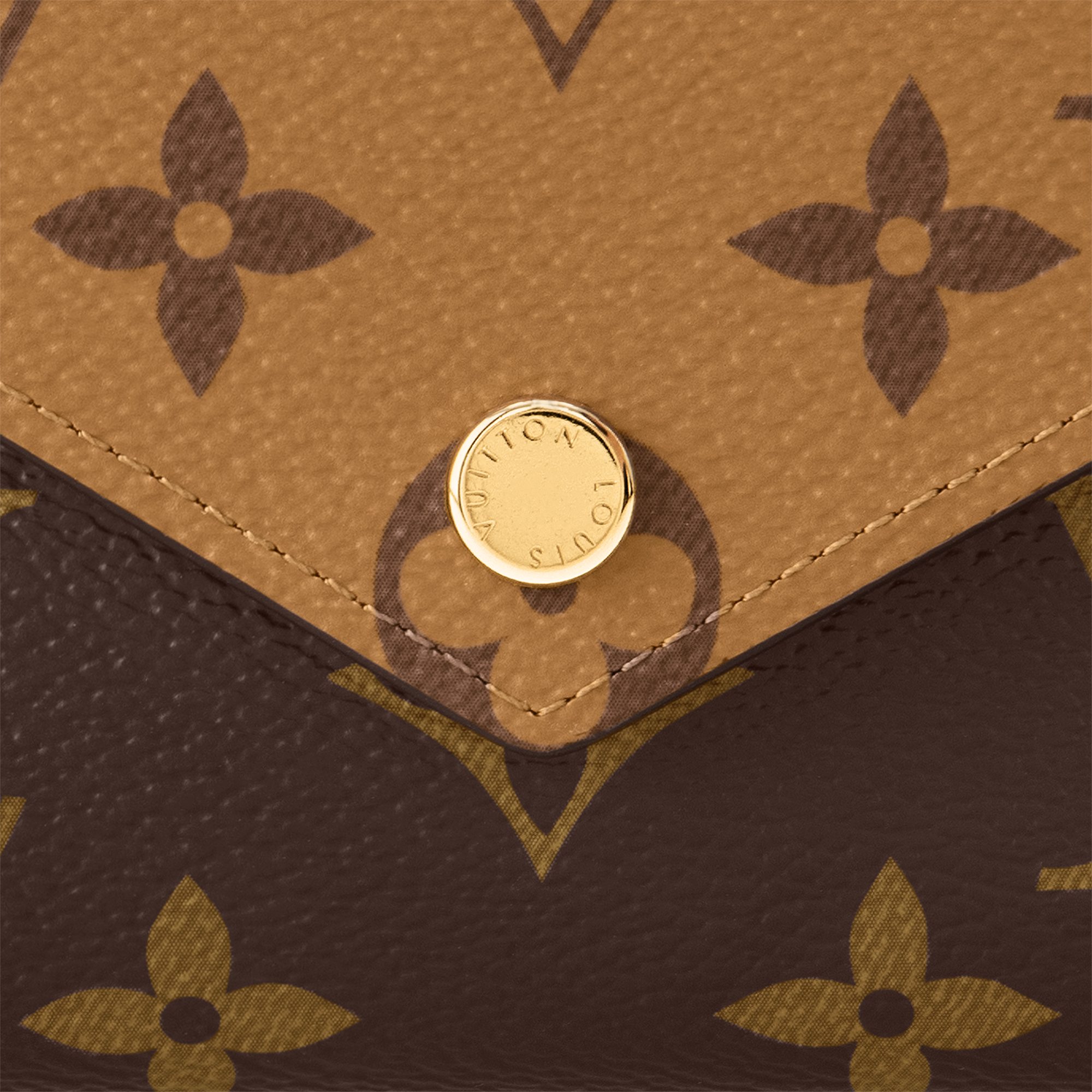 Portefeuille Victorine Toile Monogram Reverse Femme Portefeuilles et petite maroquinerie Portefeuilles compacts | LOUIS VUITTON (Zoom produit)