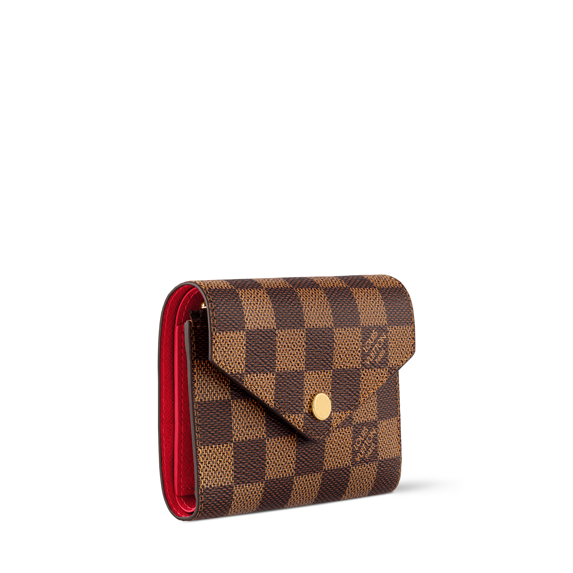 Portefeuille Victorine Toile Damier Ébène - Portefeuilles et petite  maroquinerie de luxe | Femme | LOUIS VUITTON