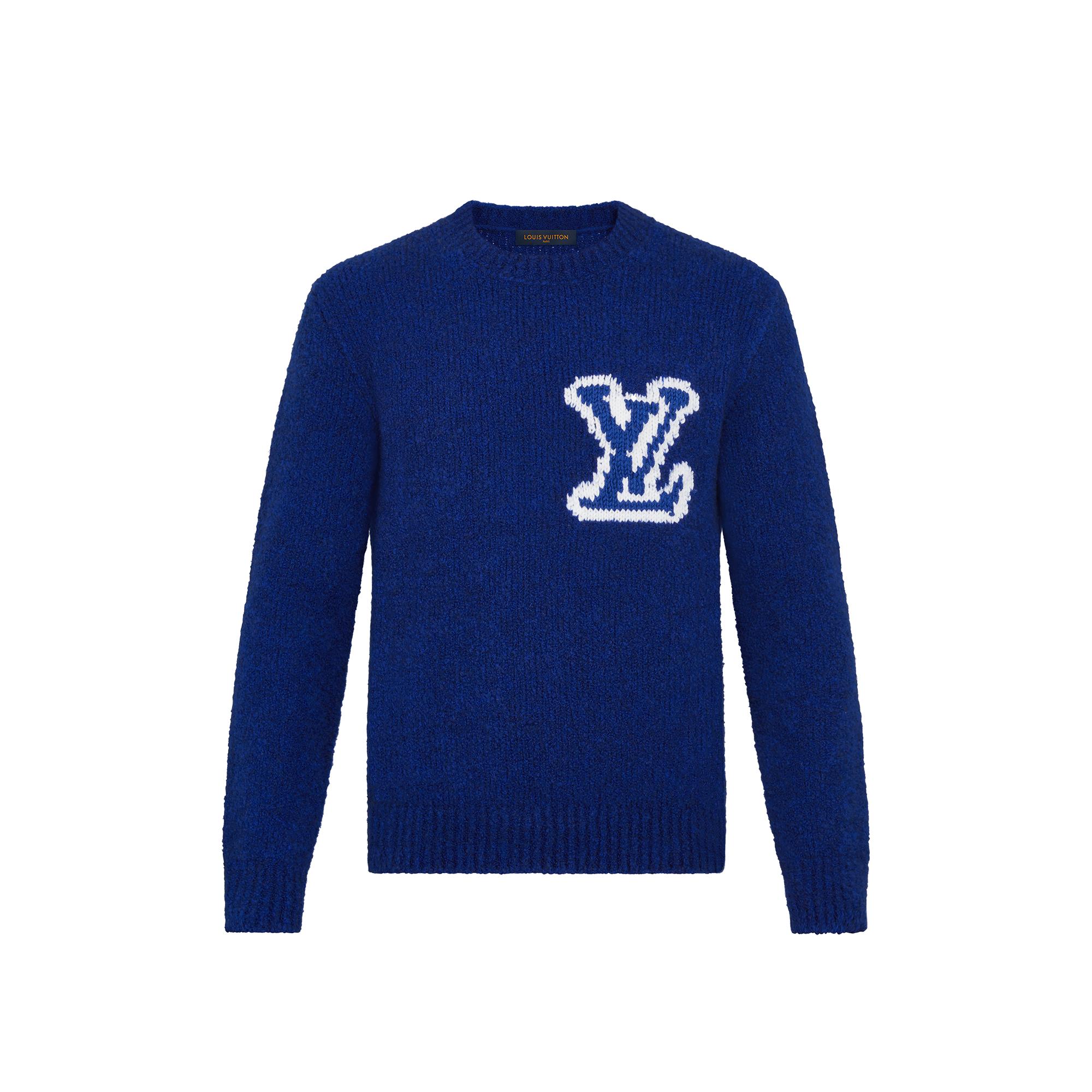 louis vuitton pull bleu