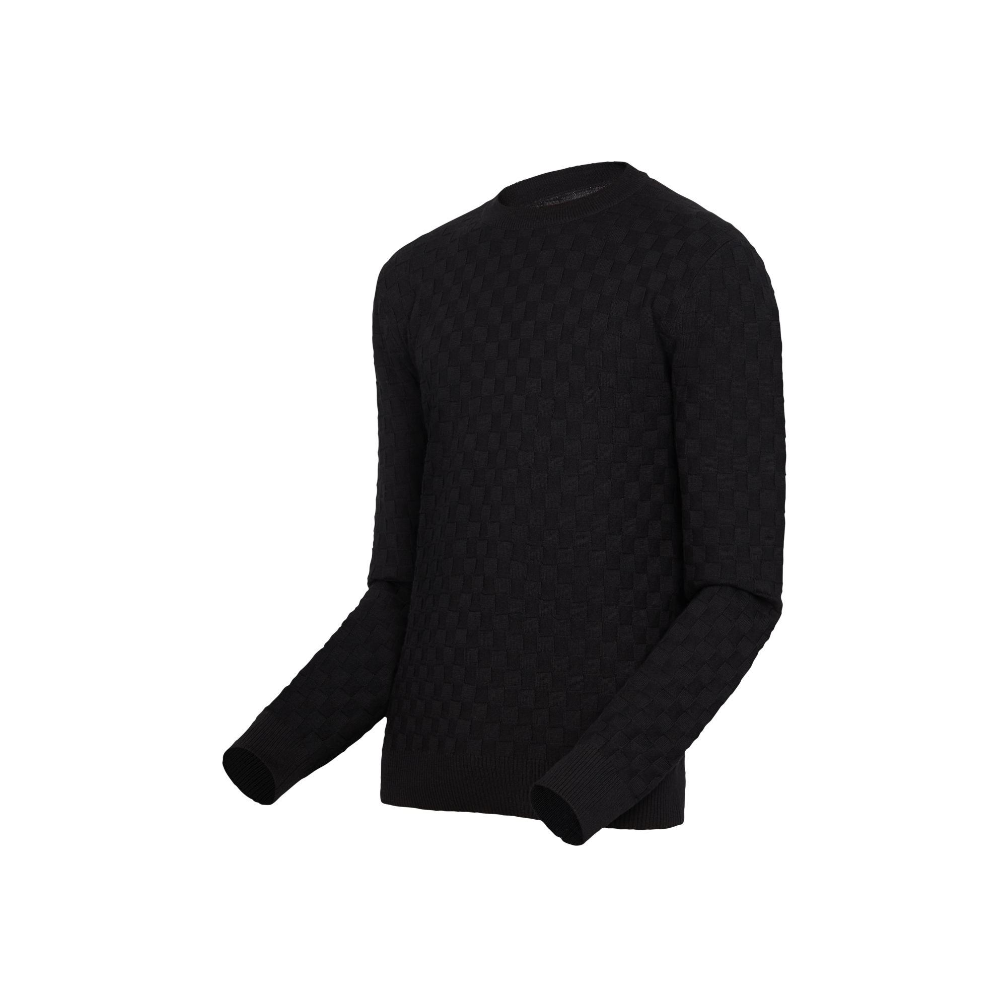 Pull à col rond et Damier  Homme Prêt-à-porter Maille et sweatshirts | LOUIS VUITTON (Zoom produit)