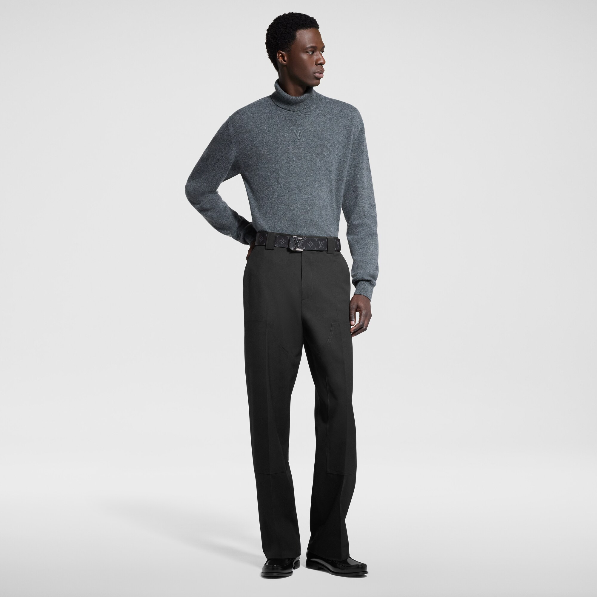 Pull à col roulé embossé LV LVSE  Nouveautés Holiday Sélection homme | LOUIS VUITTON (Zoom produit)