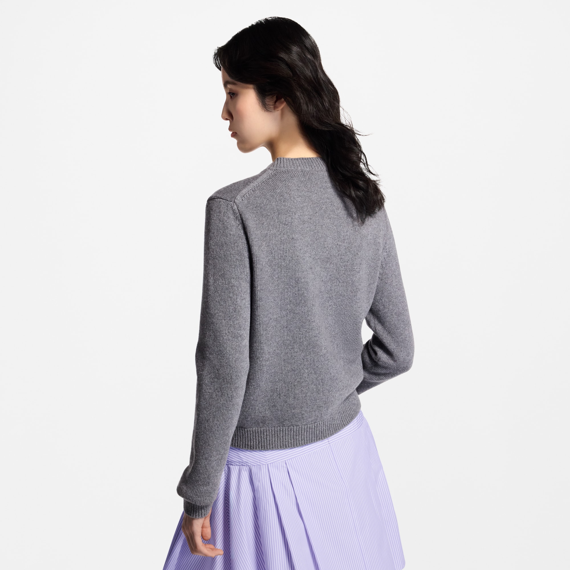 Pull à LV brodé  Femme Prêt-à-porter Maille | LOUIS VUITTON (Zoom produit)