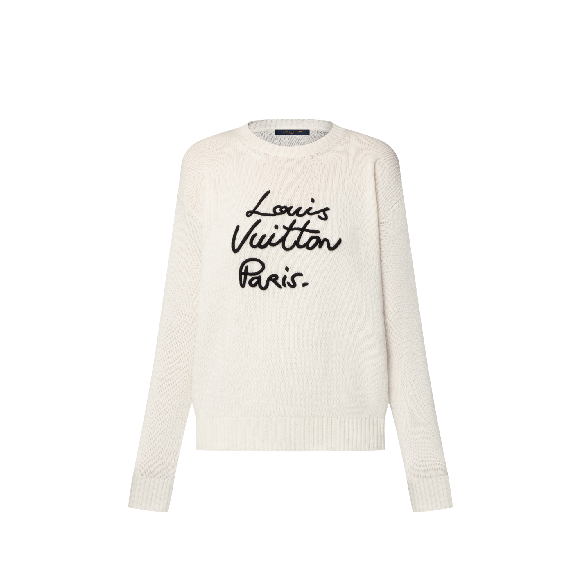 Pull à signature cursive  Femme Prêt-à-porter Maille | LOUIS VUITTON (Zoom produit)