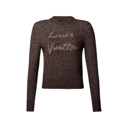Pull à signature cursive Femme Prêt-à-porter Maille | LOUIS VUITTON (Zoom produit)