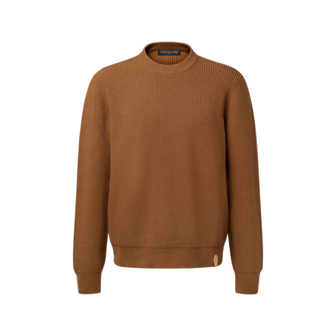 Pull col rond à manches longues en cachemire Homme Prêt-à-porter Tout le prêt-à-porter | LOUIS VUITTON (Zoom produit)