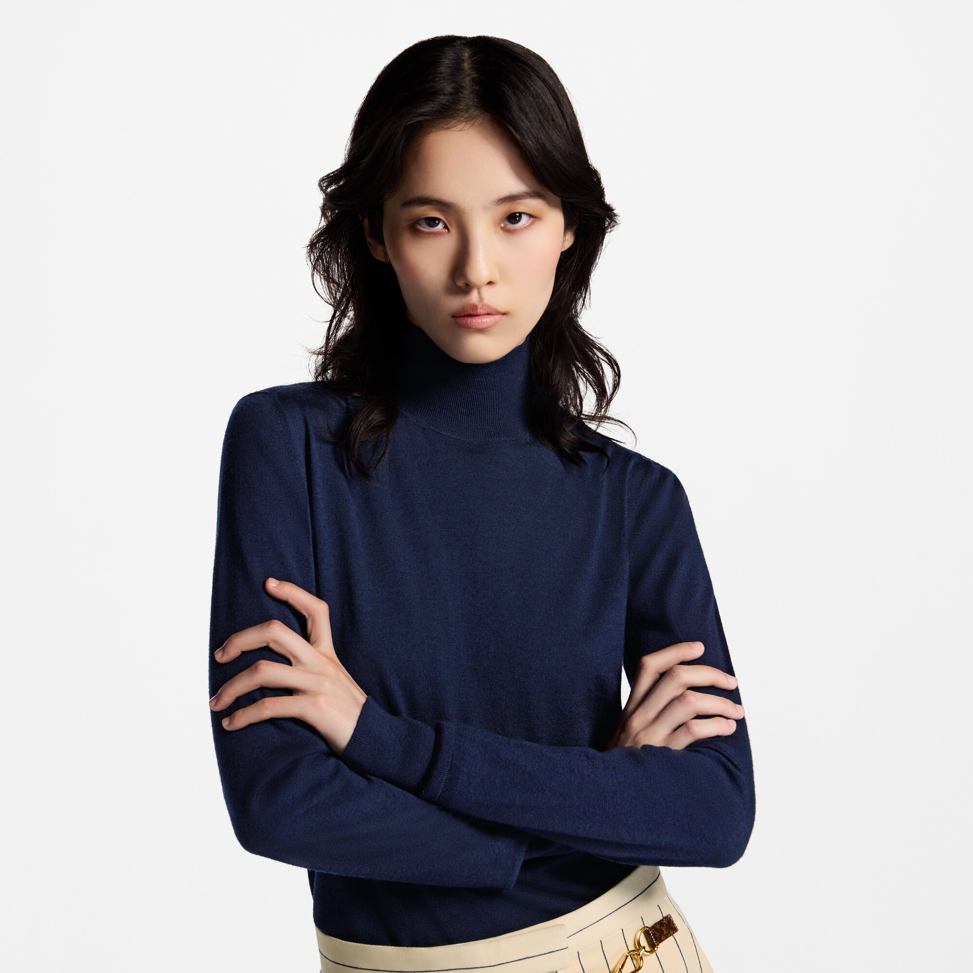 Pull col roulé à étiquette signée  Femme Prêt-à-porter Maille | LOUIS VUITTON (Zoom produit)