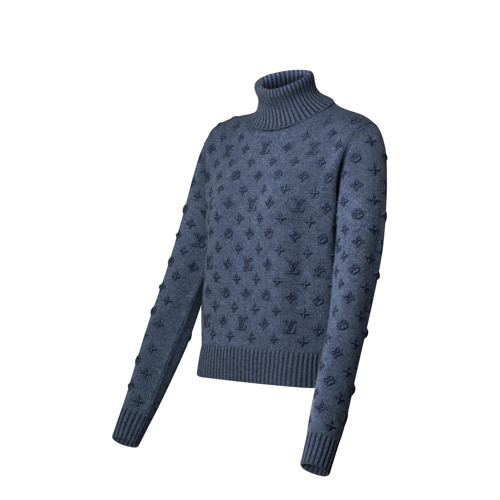 Pull col roulé à motif 3D  Femme Prêt-à-porter Maille | LOUIS VUITTON (Zoom produit)