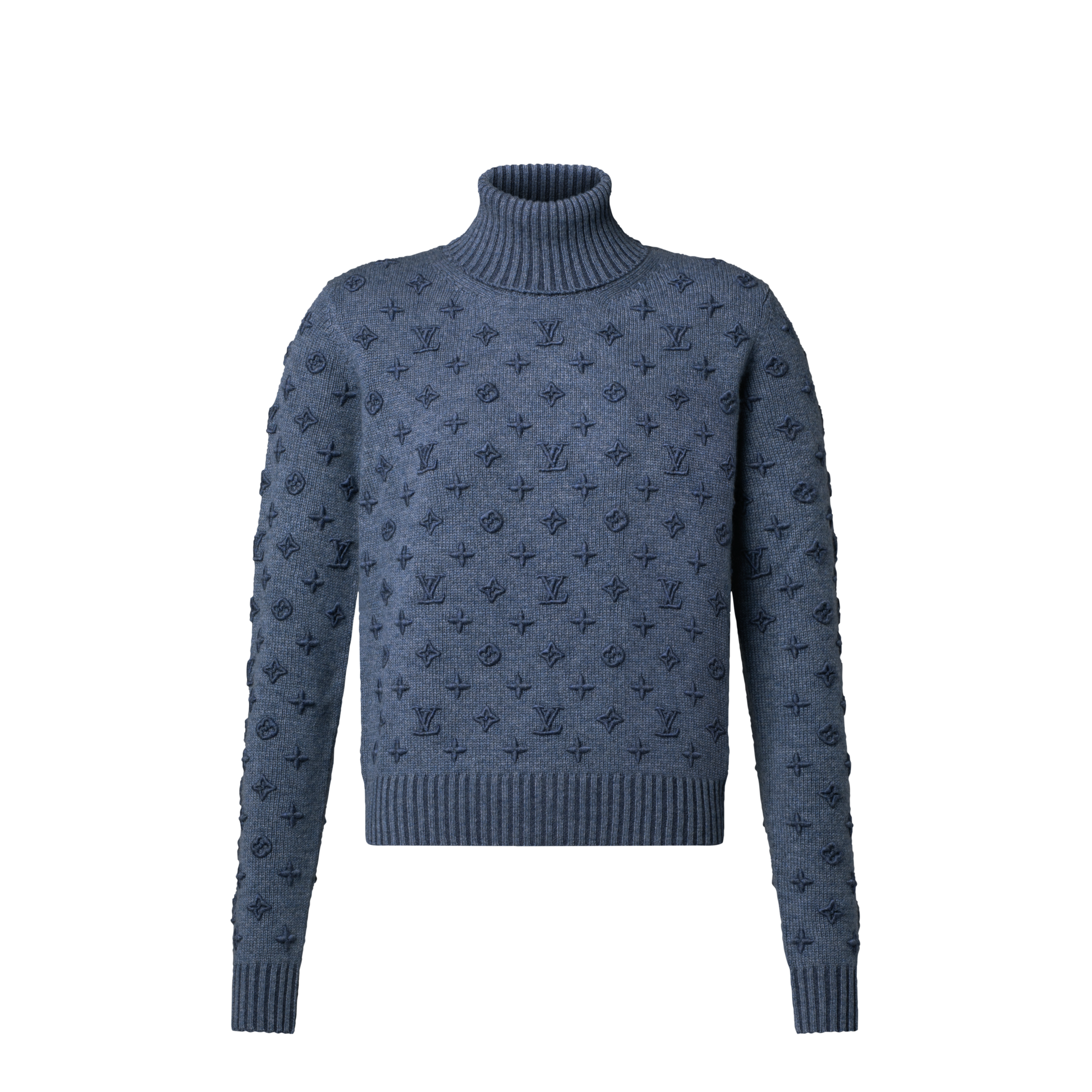 Pull col roulé à motif 3D  Femme Prêt-à-porter Maille | LOUIS VUITTON (Zoom produit)