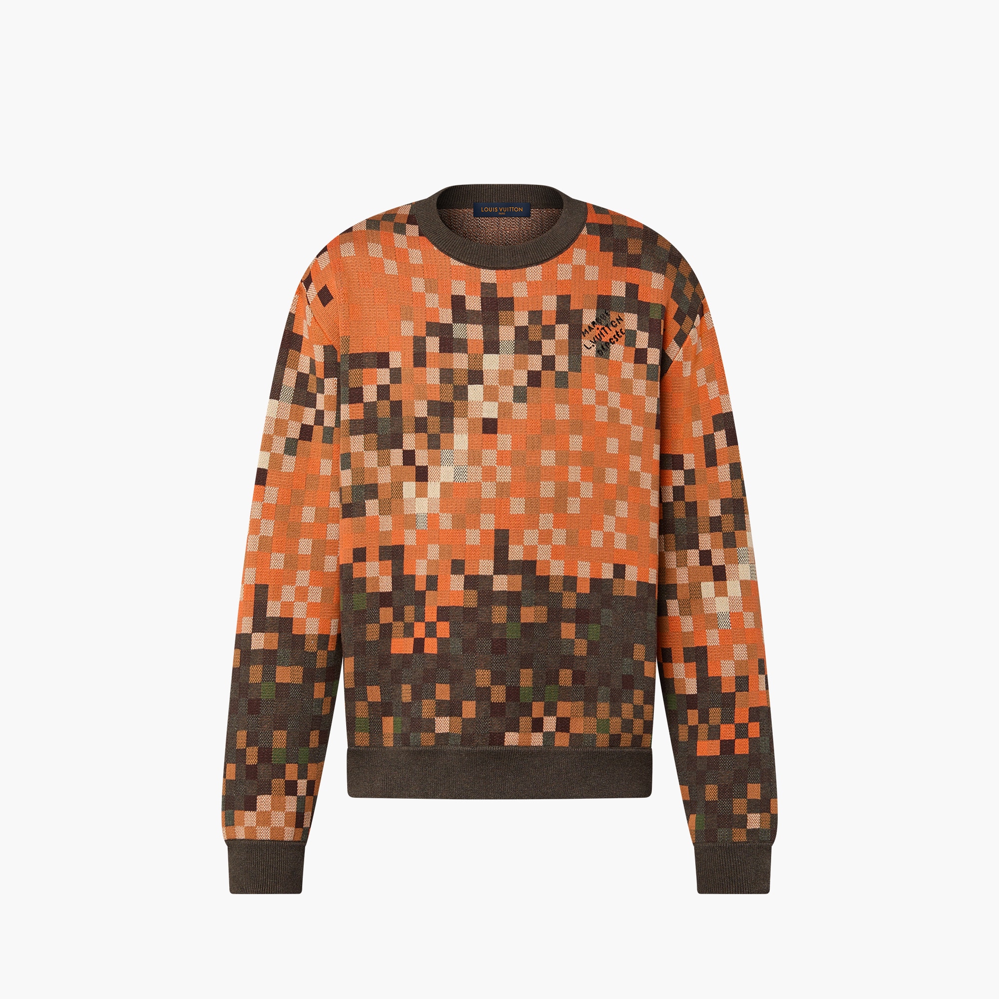 Pull en jacquard de coton Prêt-à-porter de luxe Homme 1AFXRN