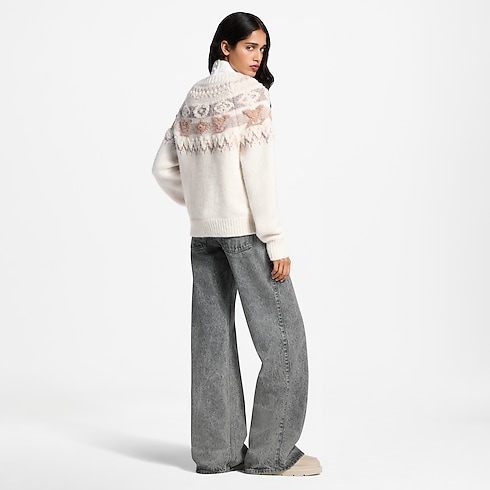 Pull en maille alpine à sequins Femme Prêt-à-porter Tops et chemises | LOUIS VUITTON (Zoom produit)