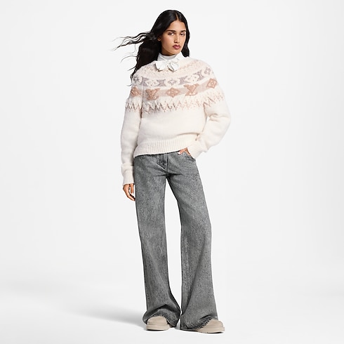 Pull en maille alpine à sequins Femme Prêt-à-porter Tops et chemises | LOUIS VUITTON (Zoom produit)