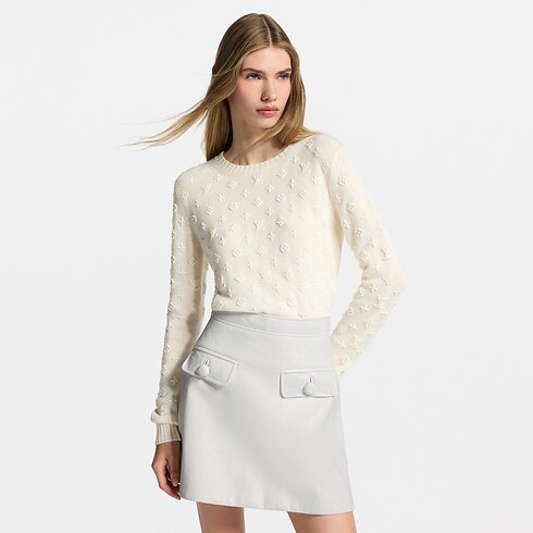 Pull en maille Monogram 3D Femme Prêt-à-porter Maille | LOUIS VUITTON (Zoom produit)