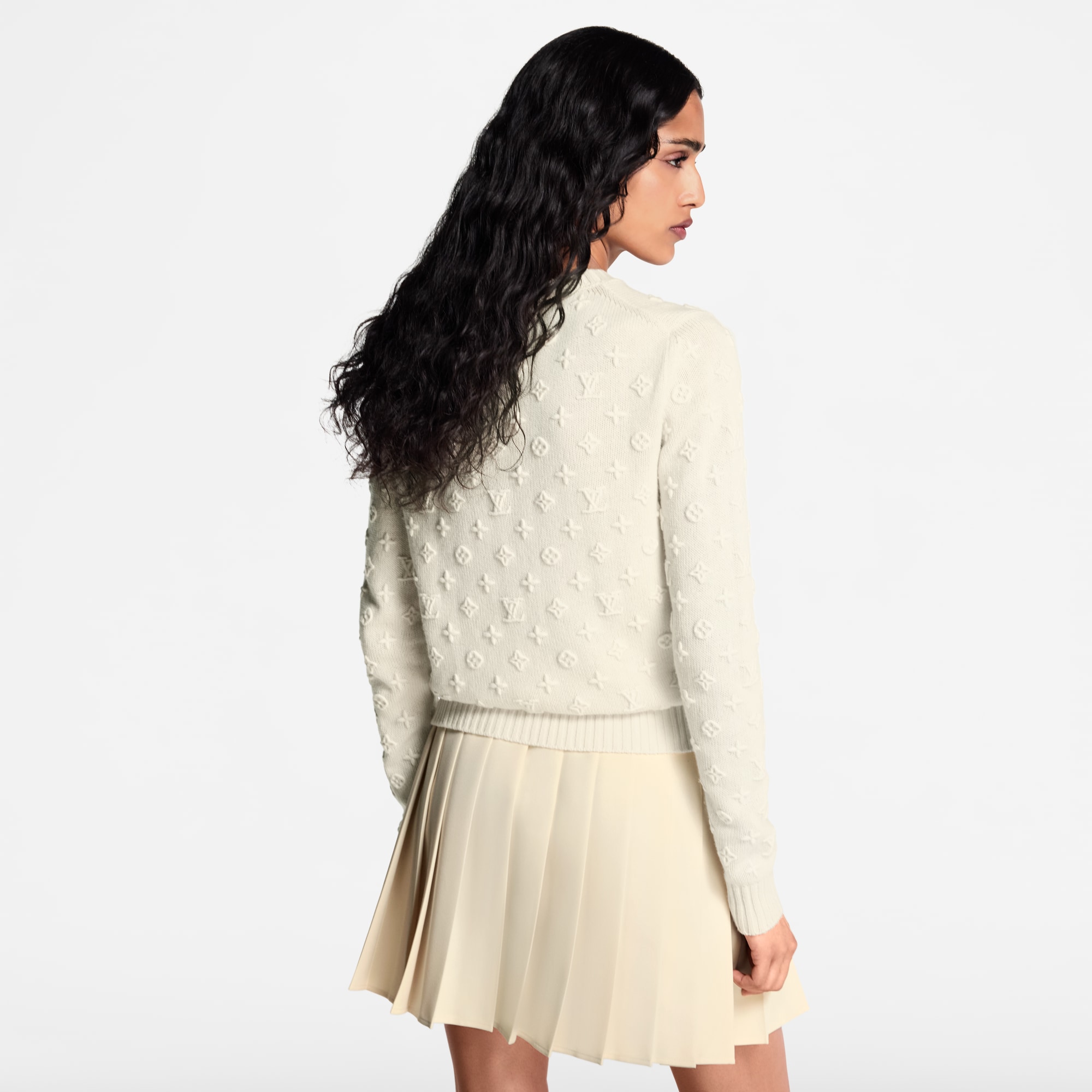 Pull en maille Monogram 3D  Femme Prêt-à-porter Maille | LOUIS VUITTON (Zoom produit)