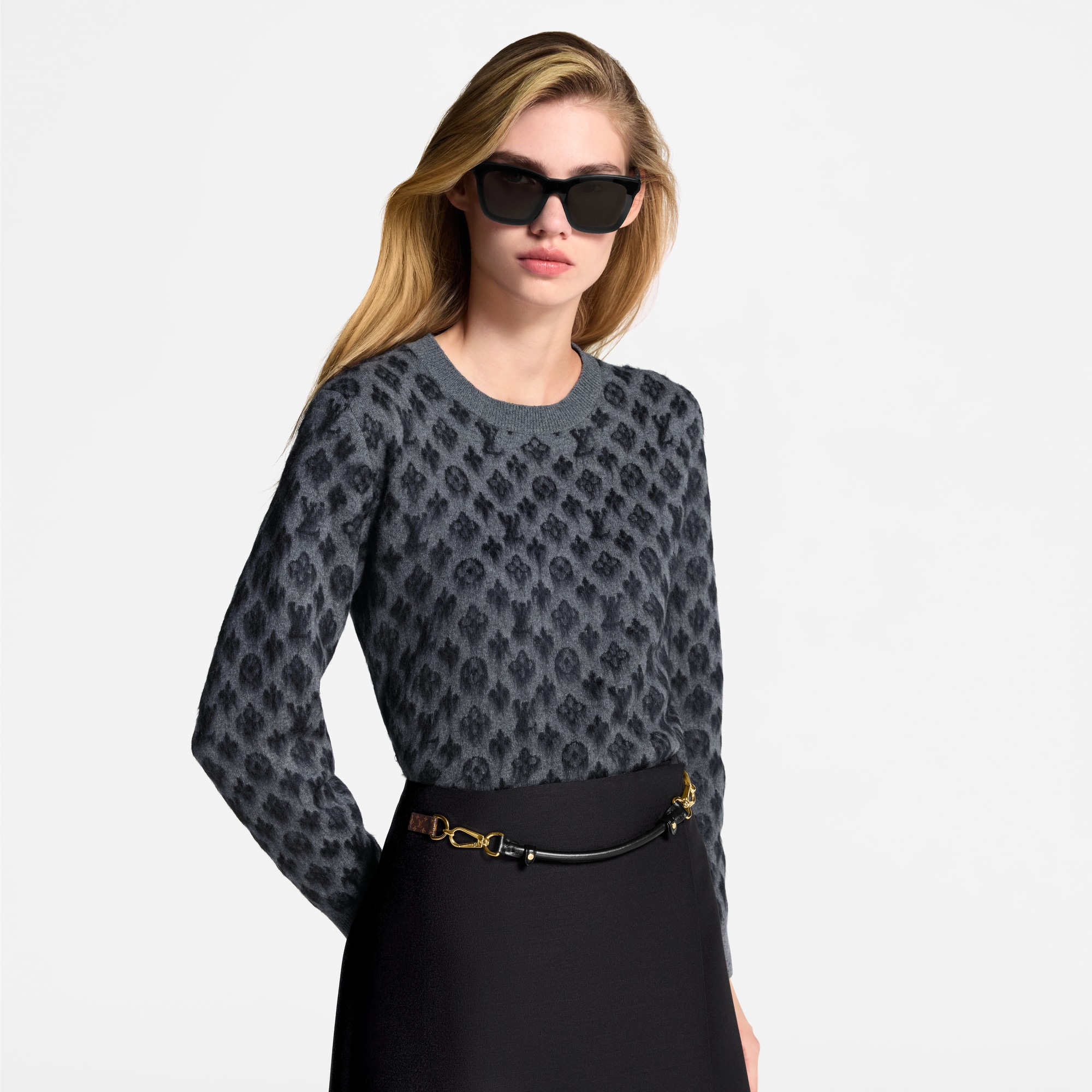 Pull Monogram en laine brossée  Femme Prêt-à-porter Maille | LOUIS VUITTON (Zoom produit)