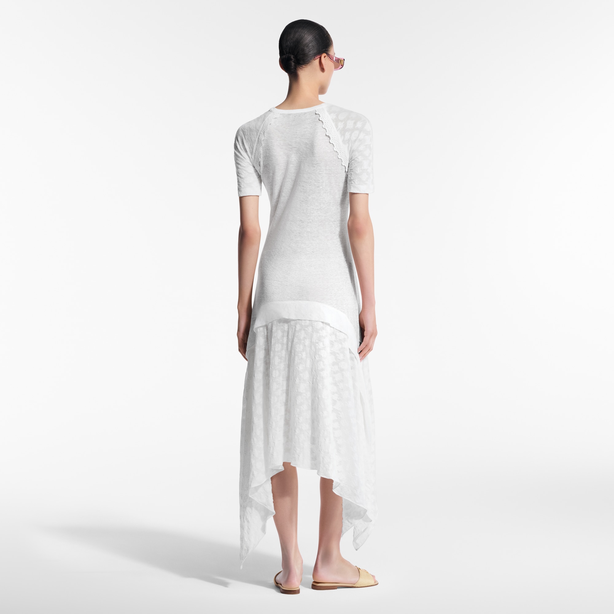 Robe à détails jacquard Monogram  Femme Prêt-à-porter Robes | LOUIS VUITTON (Zoom produit)