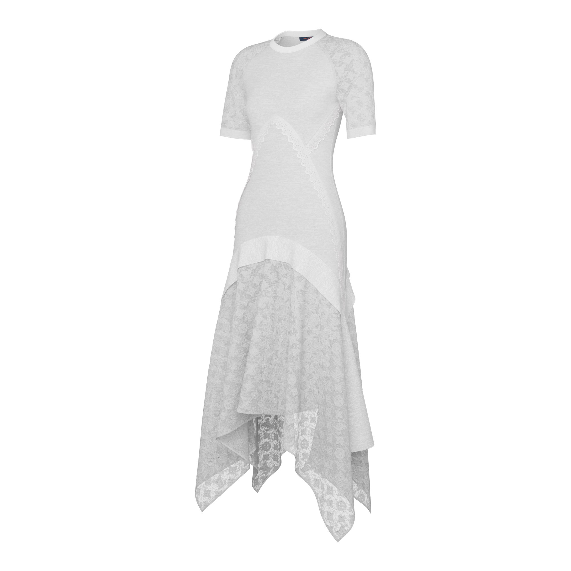 Robe à détails jacquard Monogram  Femme Prêt-à-porter Robes | LOUIS VUITTON (Zoom produit)