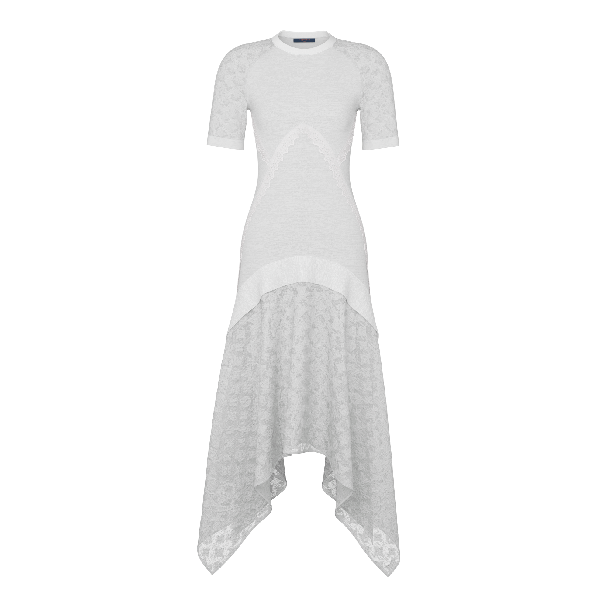 Robe à détails jacquard Monogram  Femme Prêt-à-porter Robes | LOUIS VUITTON (Zoom produit)