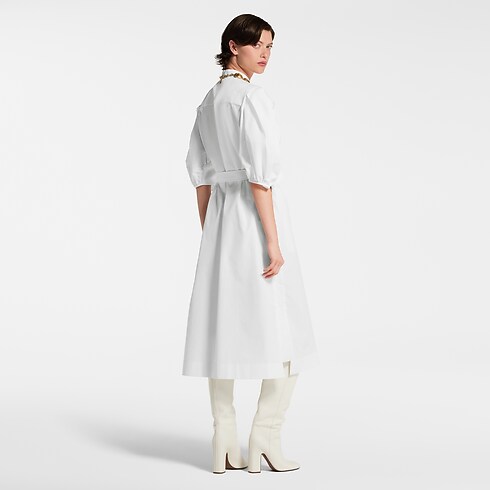 Robe chemise à manches bouffantes Femme Prêt-à-porter Robes | LOUIS VUITTON (Zoom produit)