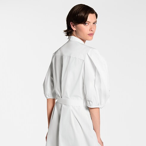 Robe chemise à manches bouffantes Femme Prêt-à-porter Robes | LOUIS VUITTON (Zoom produit)