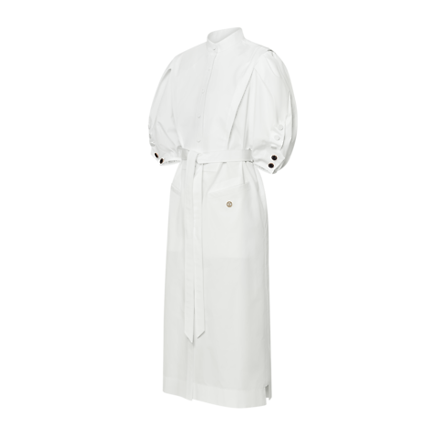 Robe chemise à manches bouffantes Femme Prêt-à-porter Robes | LOUIS VUITTON (Zoom produit)