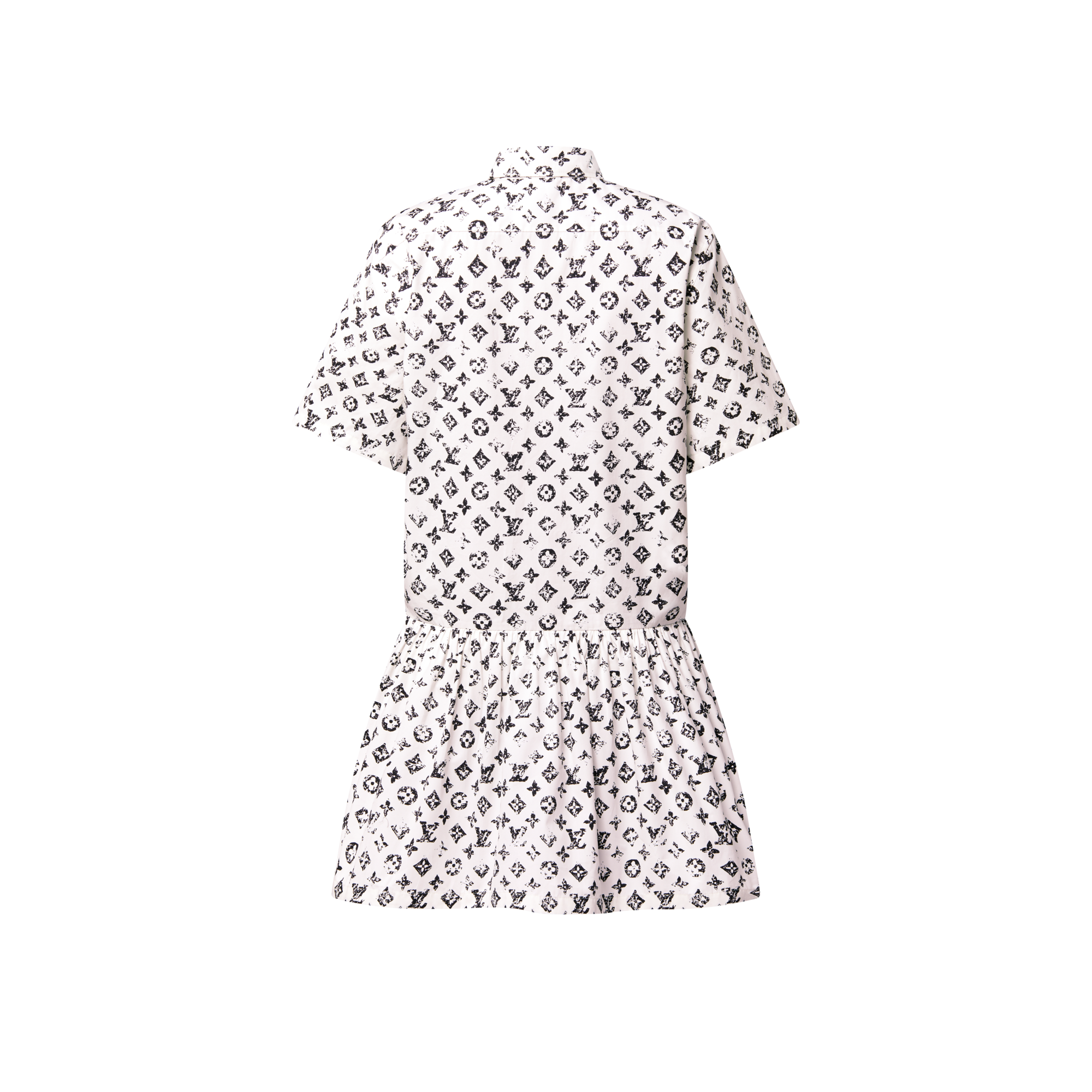 Robe chemise à Monogram graphique  Femme Prêt-à-porter Robes | LOUIS VUITTON (Zoom produit)