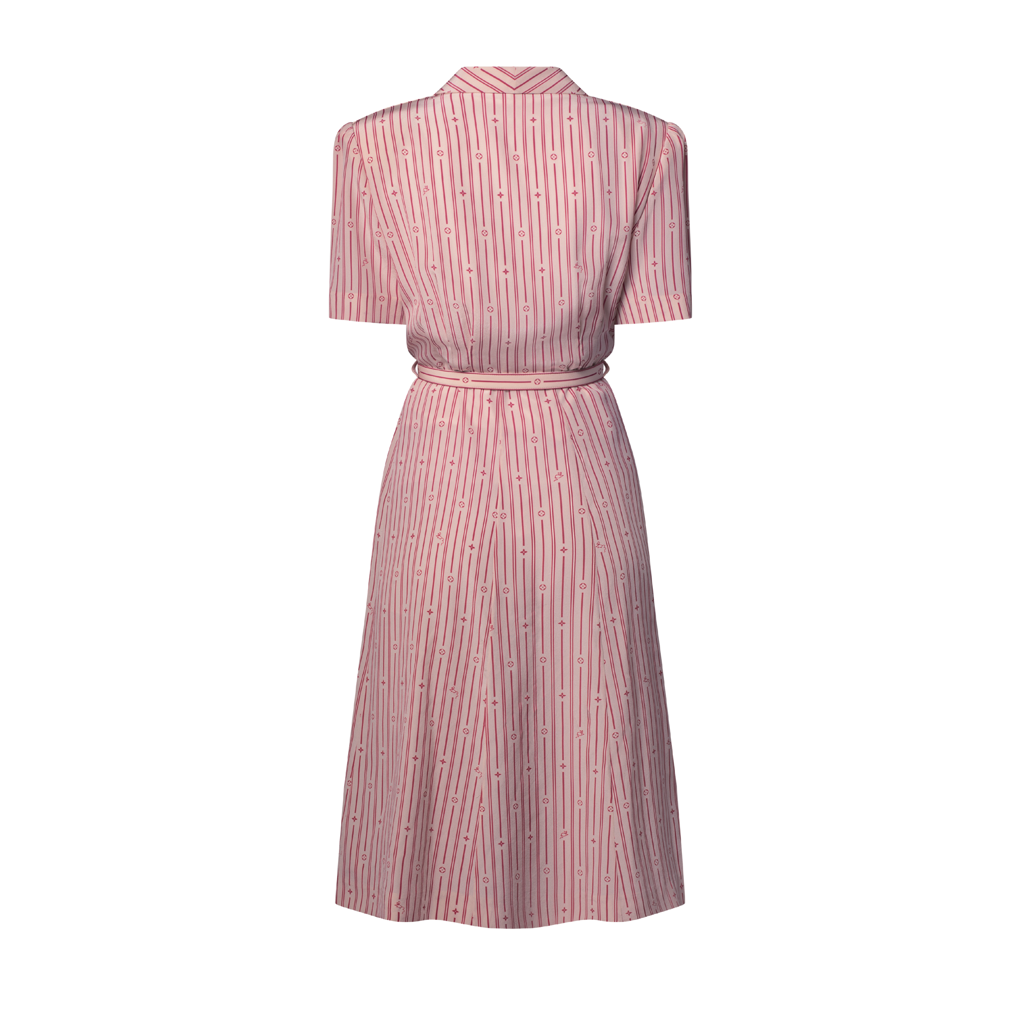 Lv Robe Pink Robe chemise à rayures Neverfull | LOUIS VUITTON