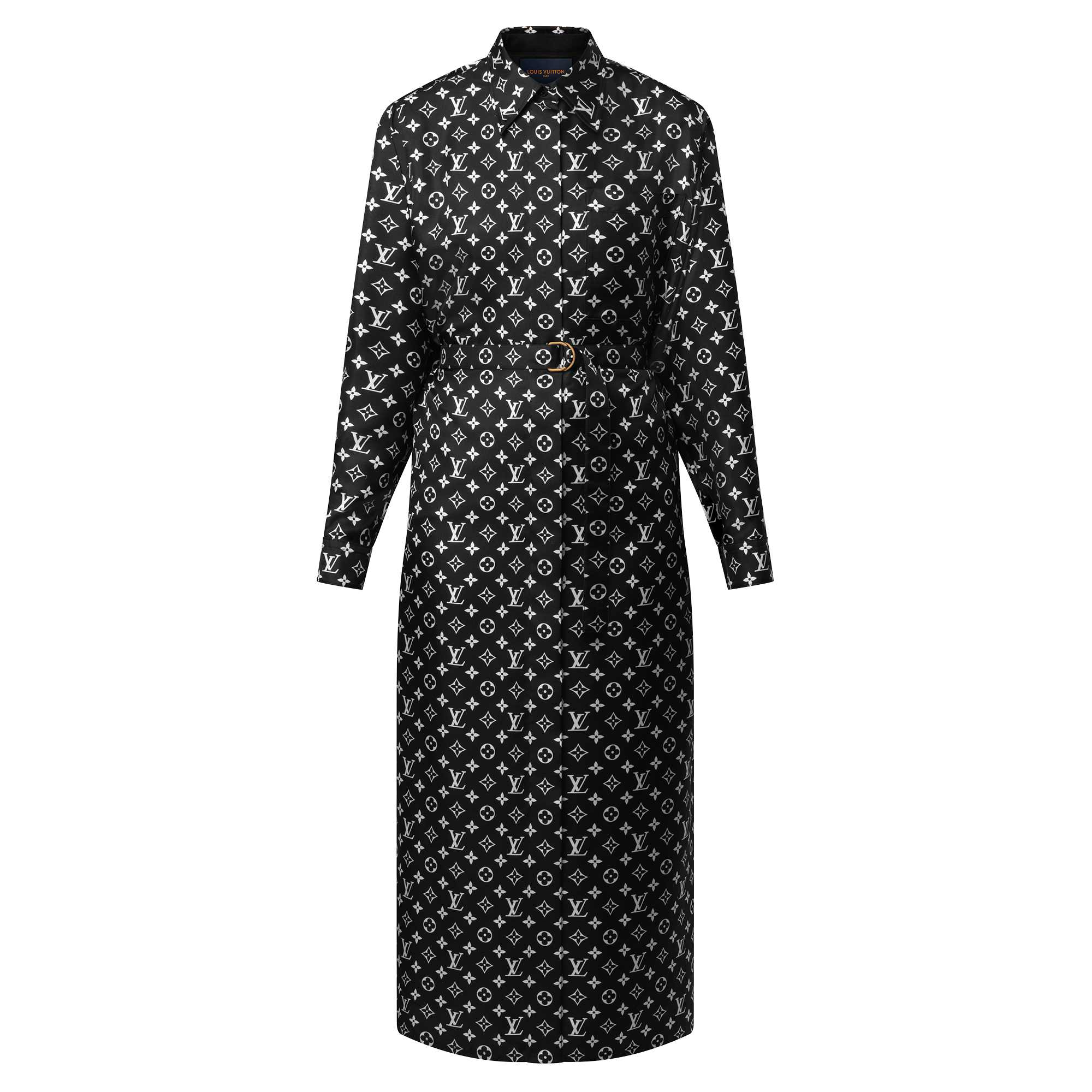 Robe chemise Monogram en soie  Femme Prêt-à-porter Robes | LOUIS VUITTON (Zoom produit)