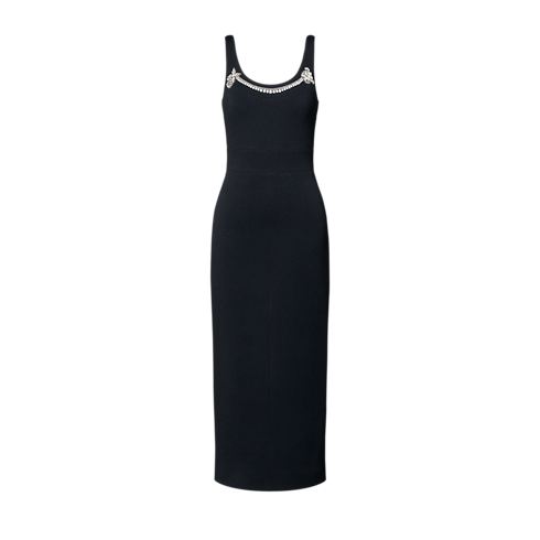 Robe débardeur à encolure bijou Femme Prêt-à-porter Robes | LOUIS VUITTON (Zoom produit)