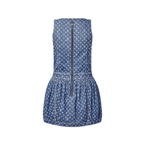 Robe en denim Monogram Femme Prêt-à-porter Robes | LOUIS VUITTON (Zoom produit)
