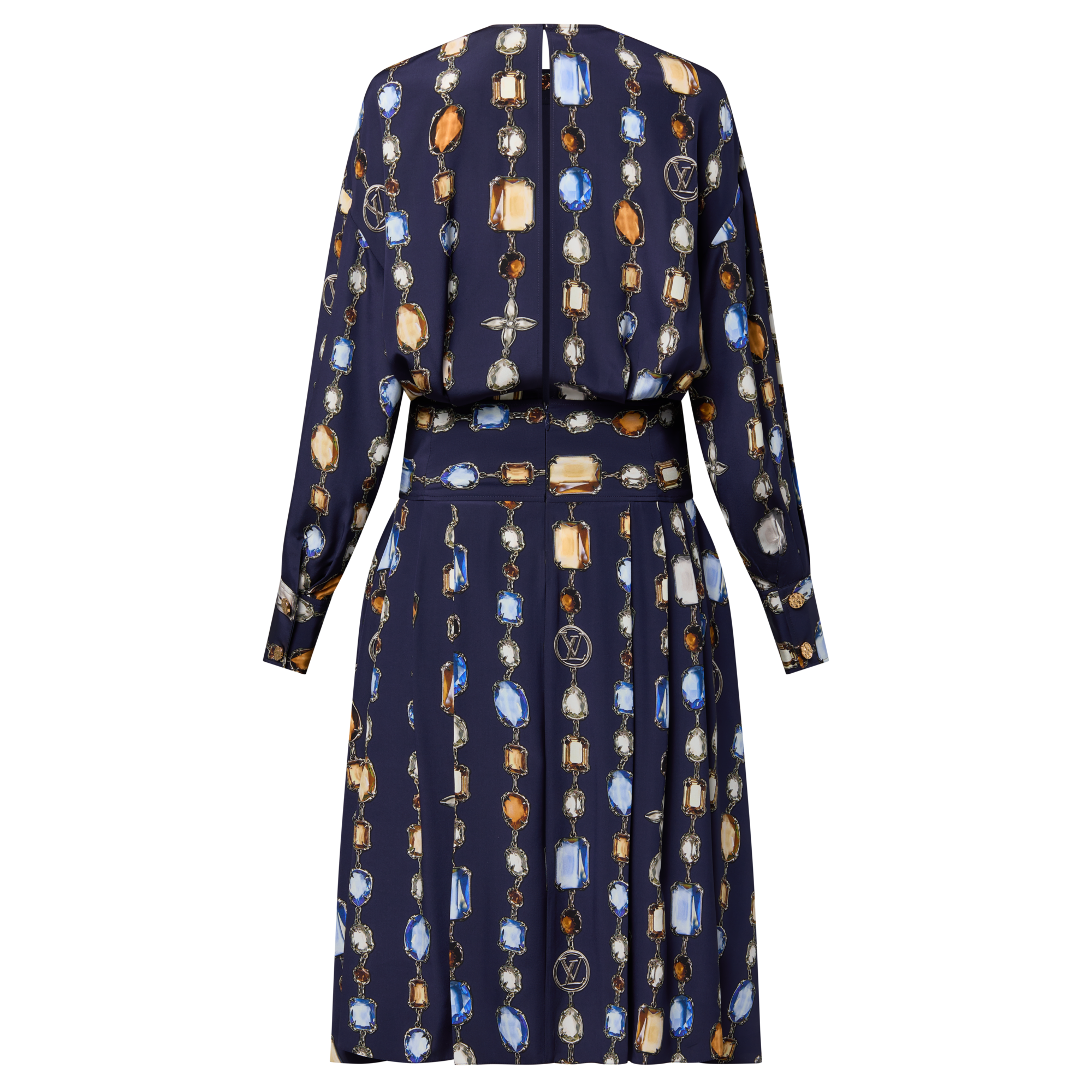 Robe manches longues à collier  Femme Prêt-à-porter Robes | LOUIS VUITTON (Zoom produit)