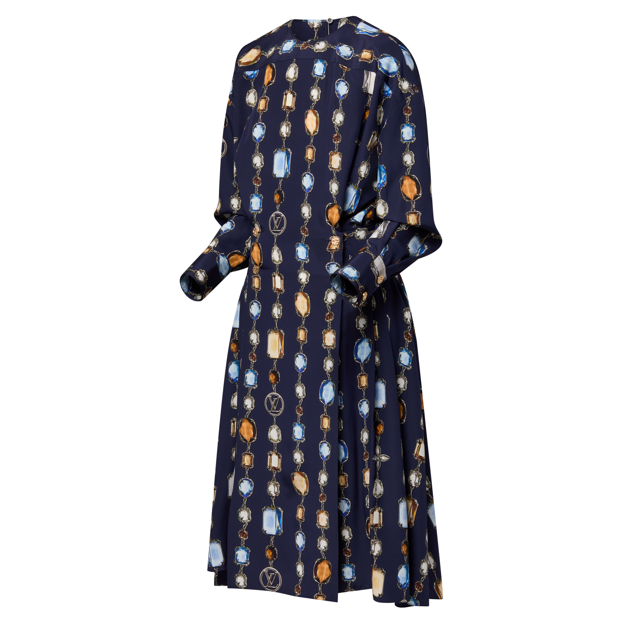 Robe manches longues à collier  Femme Prêt-à-porter Robes | LOUIS VUITTON (Zoom produit)