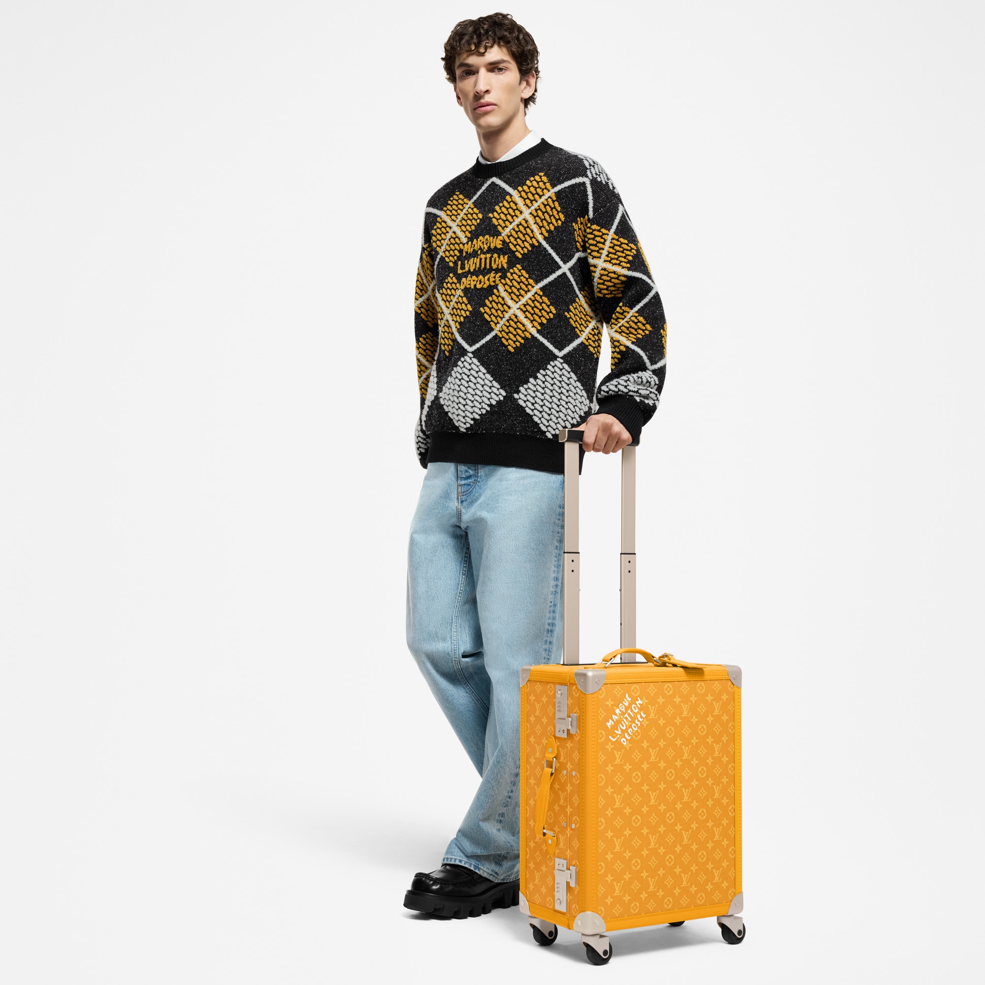 Rolling Trunk Monogram Heritage Homme Voyage Bagages roulants | LOUIS VUITTON (Zoom produit)