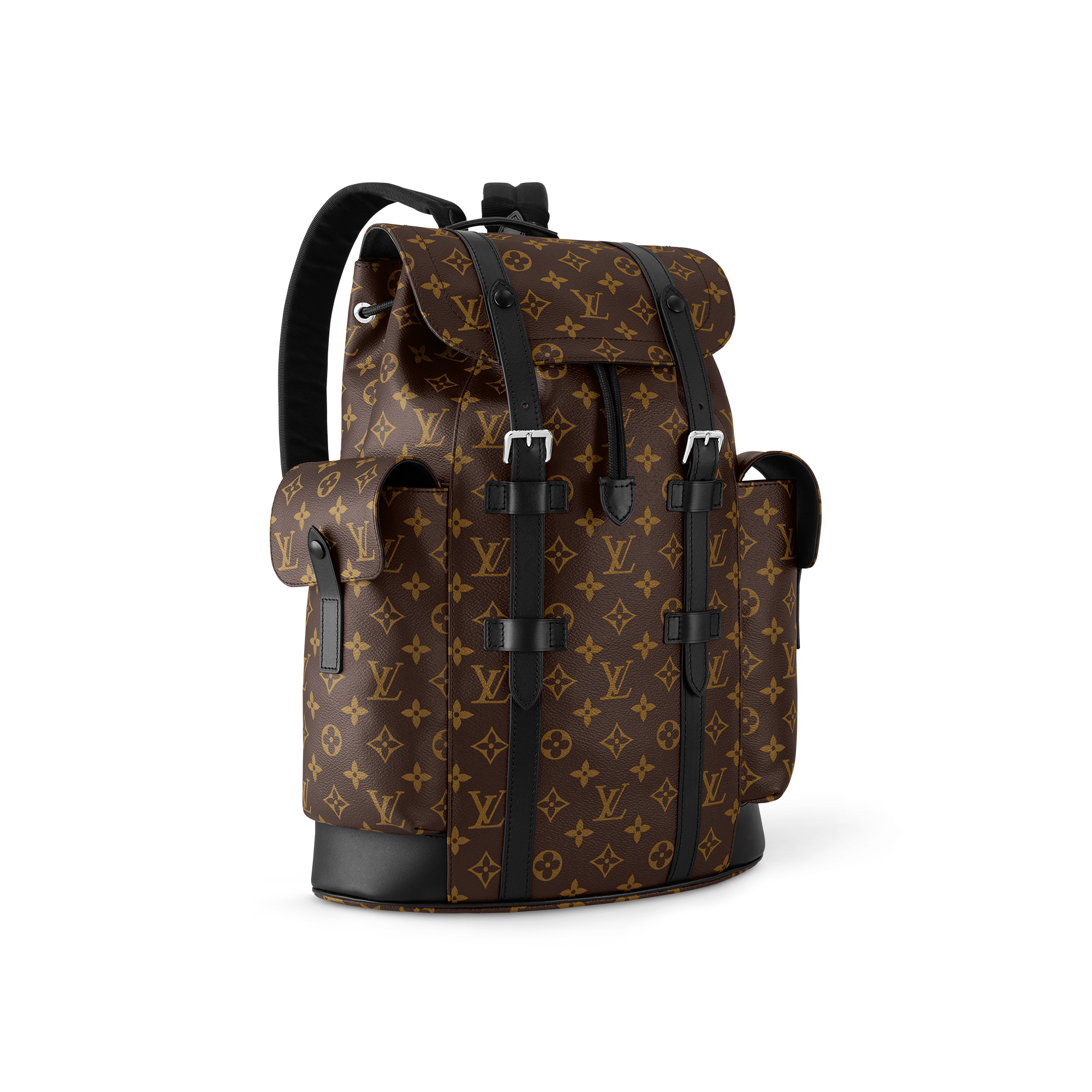 Sac à dos Christopher MM Toile Monogram Macassar Homme Voyage Tous les bagages et accessoires | LOUIS VUITTON (Zoom produit)
