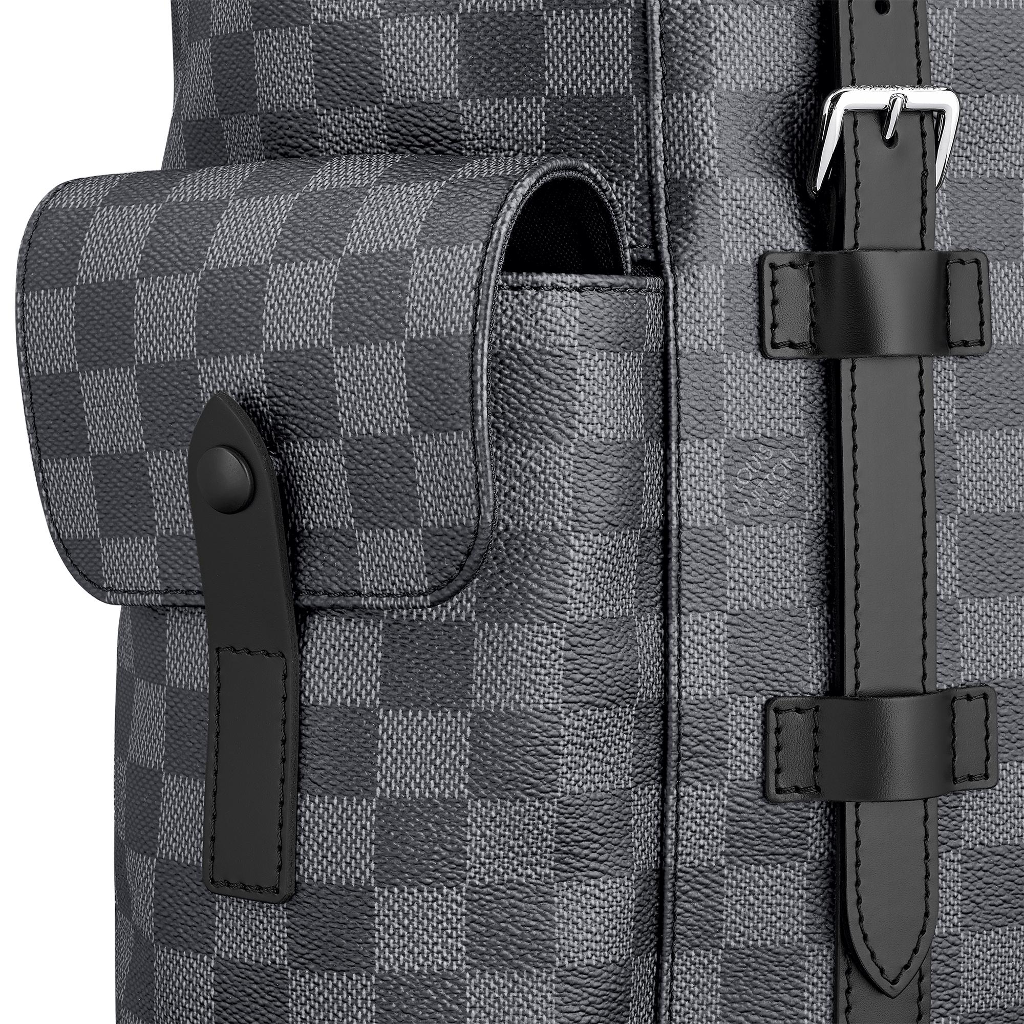 Sac à dos Christopher MM Toile Damier Graphite Homme Voyage Tous les bagages et accessoires | LOUIS VUITTON (Zoom produit)