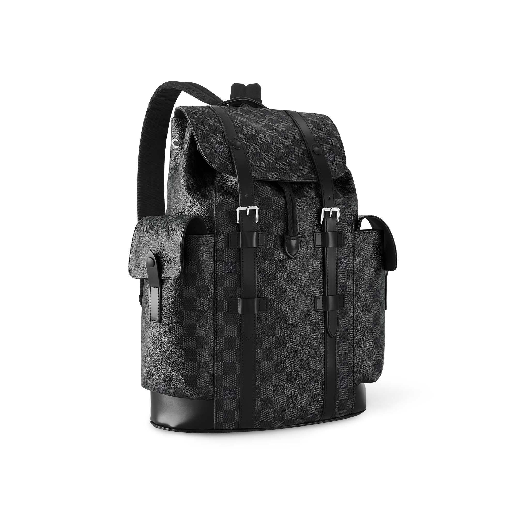 Sac à dos Christopher MM Toile Damier Graphite Homme Voyage Tous les bagages et accessoires | LOUIS VUITTON (Zoom produit)