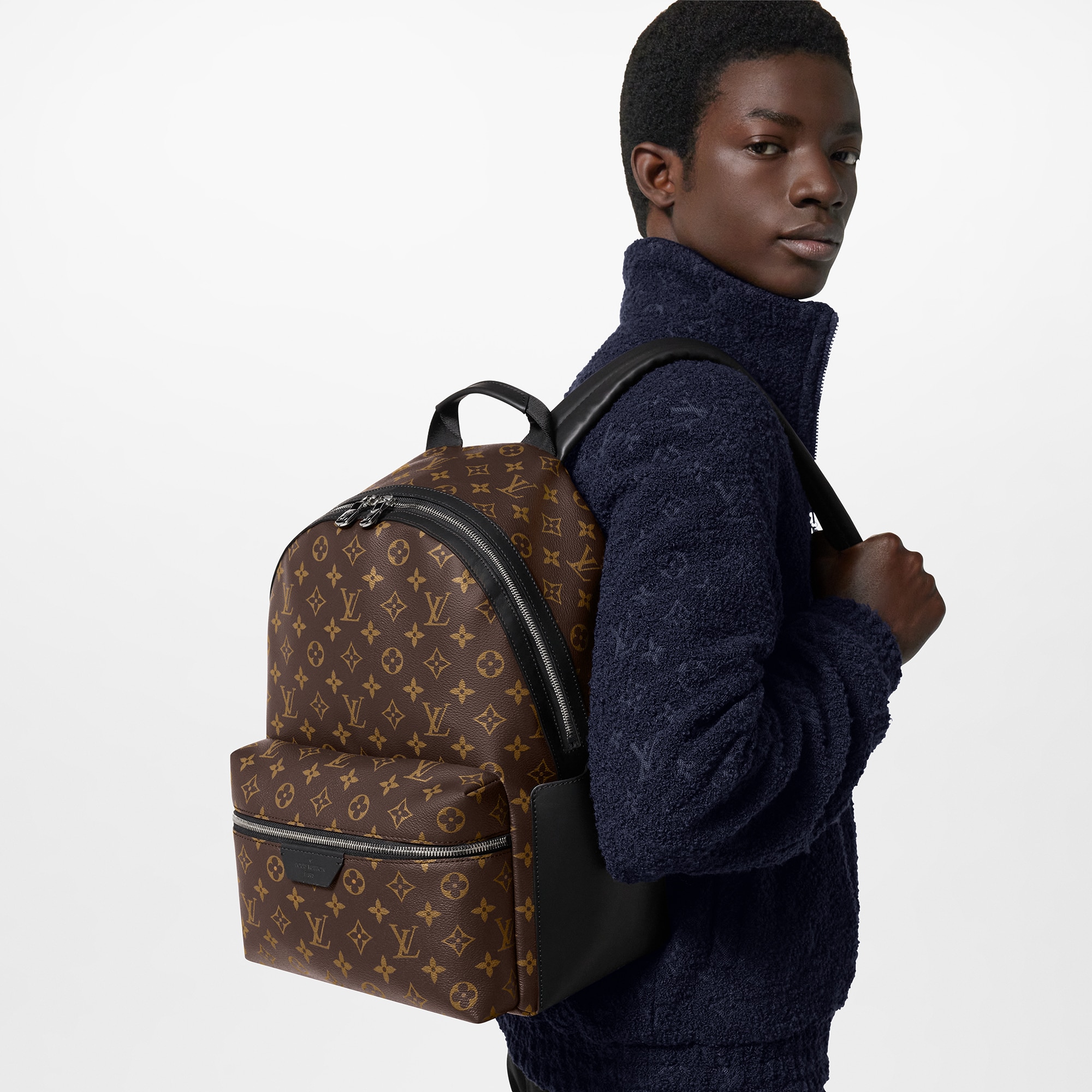 Sac à dos Discovery PM Toile Monogram Macassar Homme Sacs Toutes les collections | LOUIS VUITTON (Zoom produit)