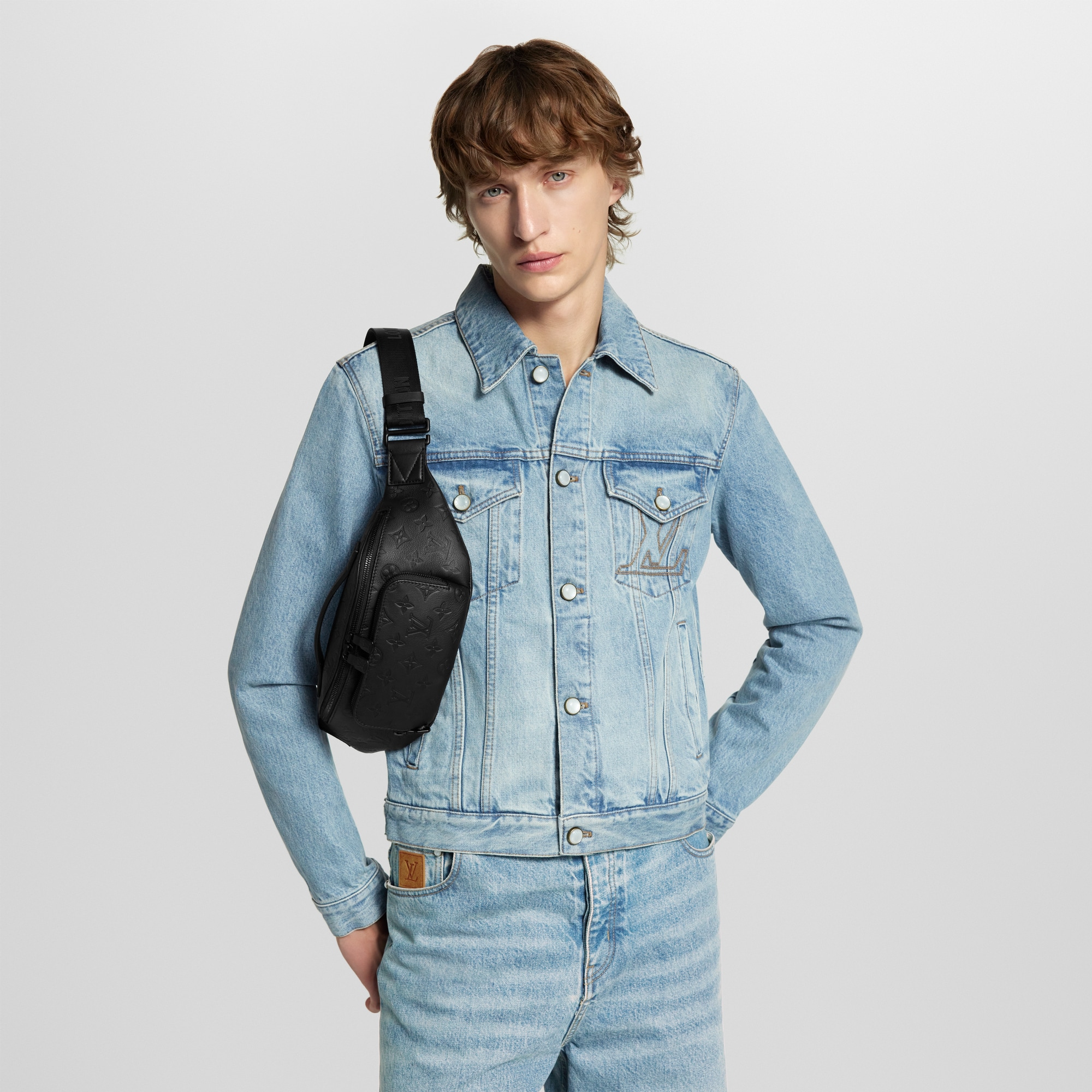 Sac ceinture Rush Cuir Monogram Shadow Homme Sacs Toutes les collections | LOUIS VUITTON (Zoom produit)